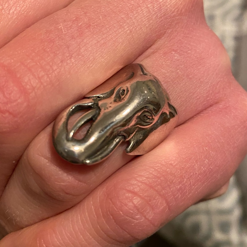 Sterling Silver Elephant Ring